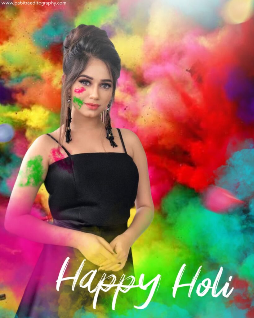 Holi Photo Editing Backgroun online 2023 - PABITRA EDITOGRAPHY -  