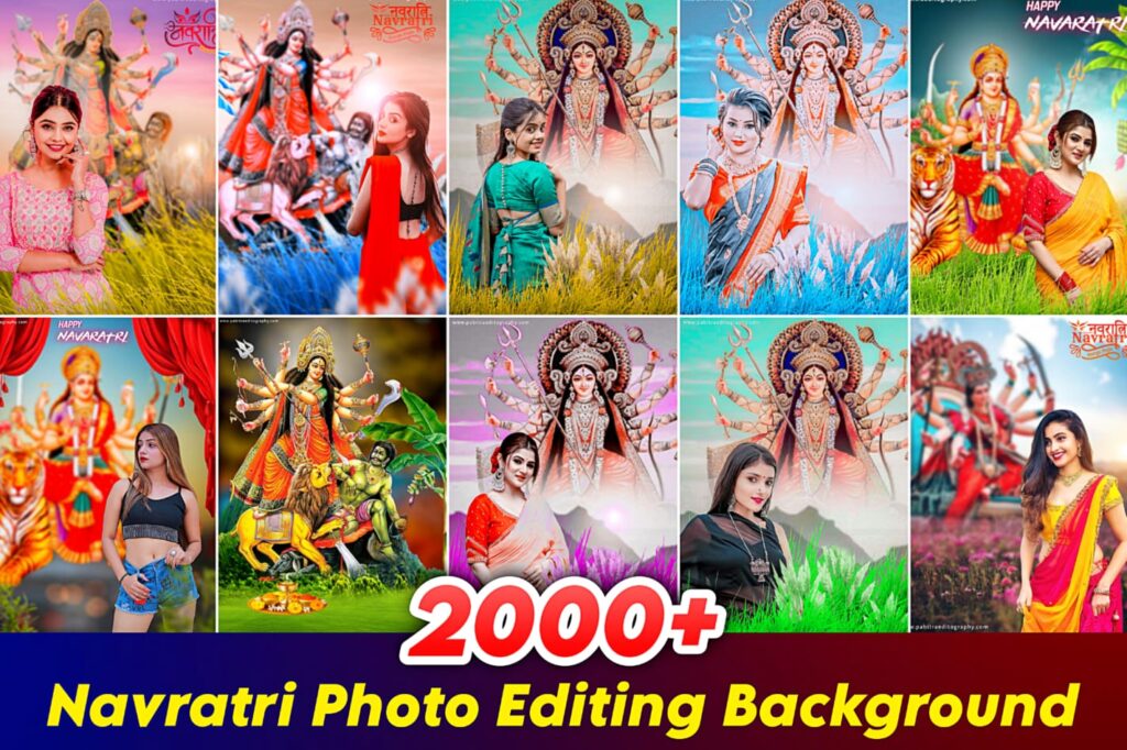 navratri photo editing background