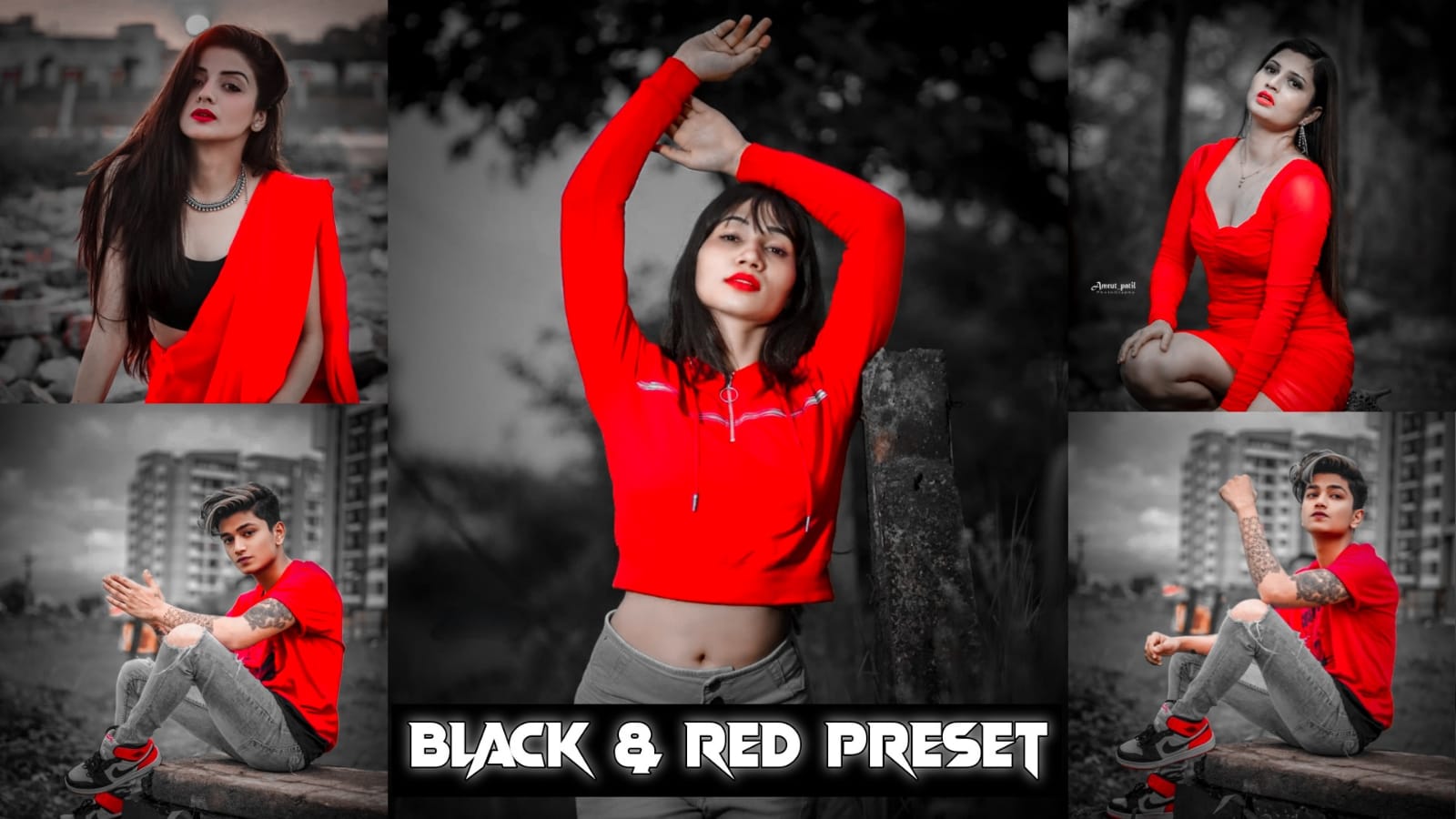 black and red preset