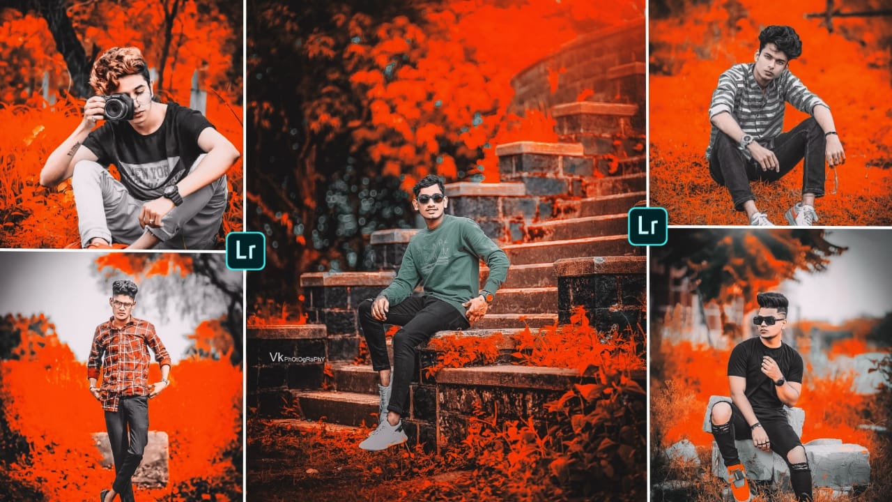 black and orange preset