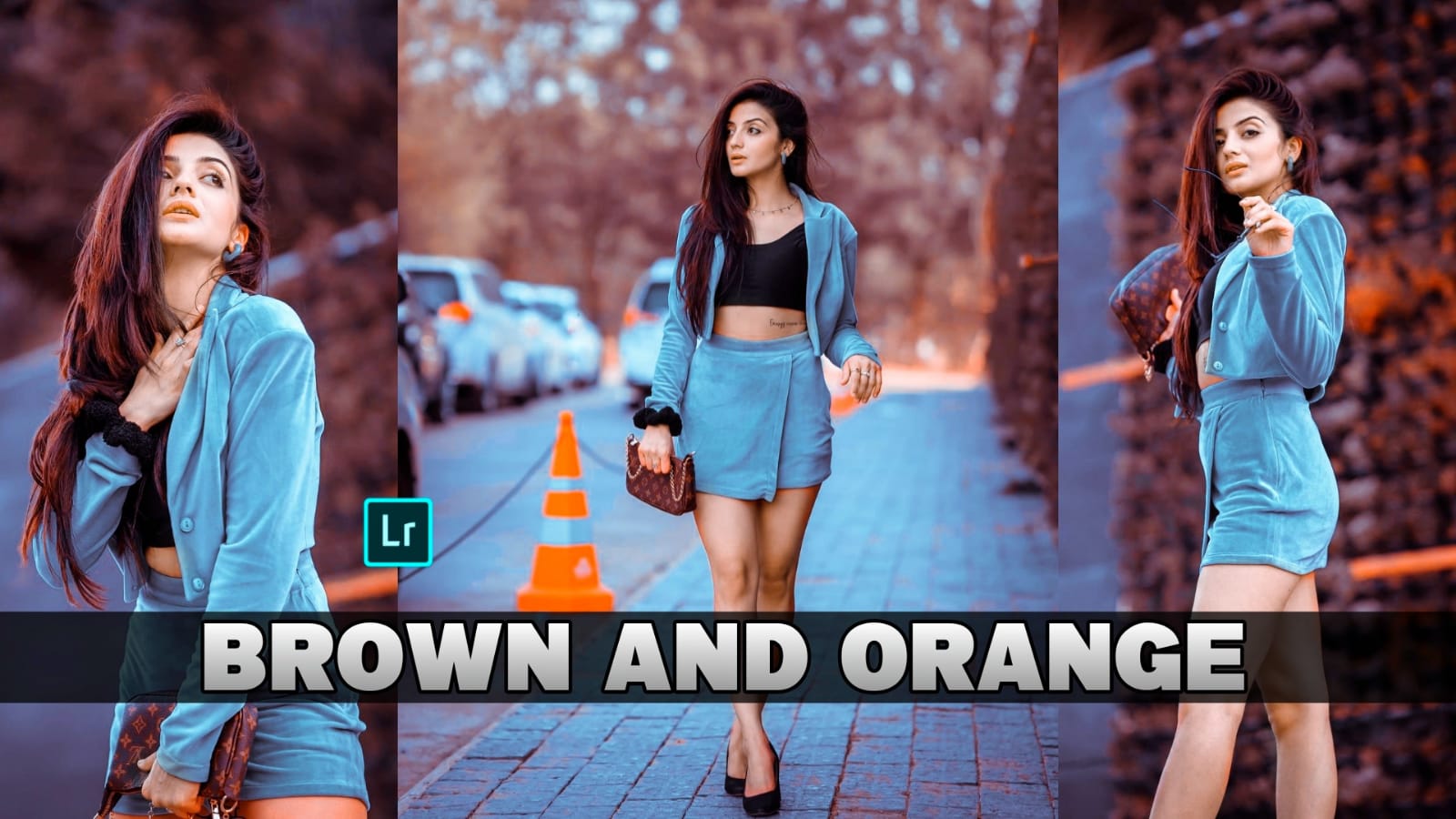brown and orange tone preset