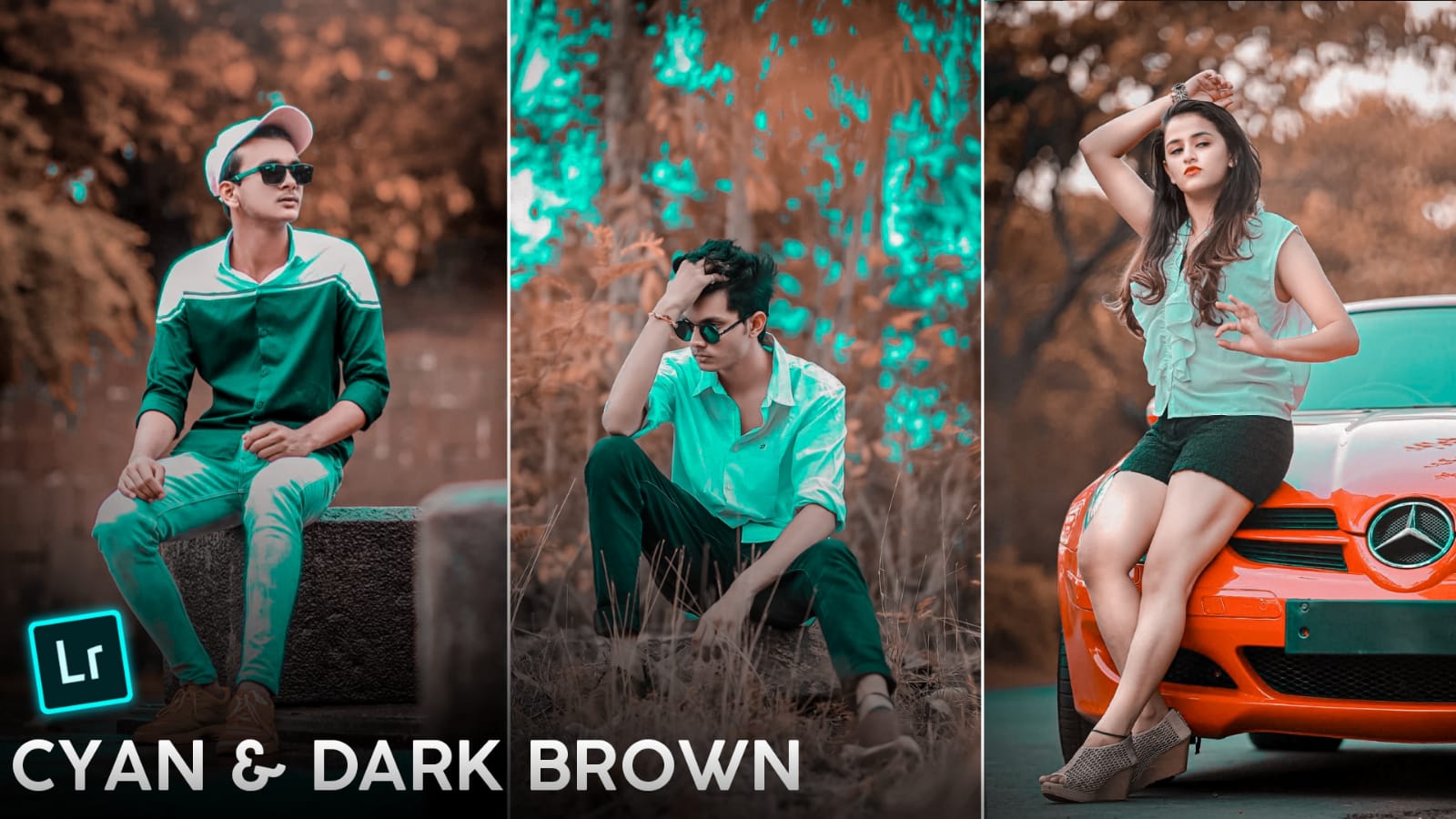 brown and cyan Preset