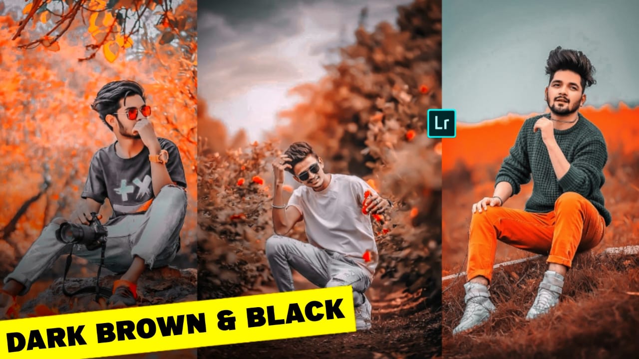 dark brown and black preset