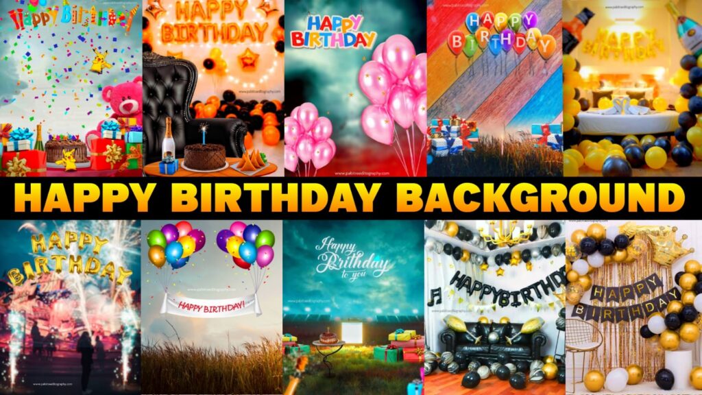happy birthday picsart background