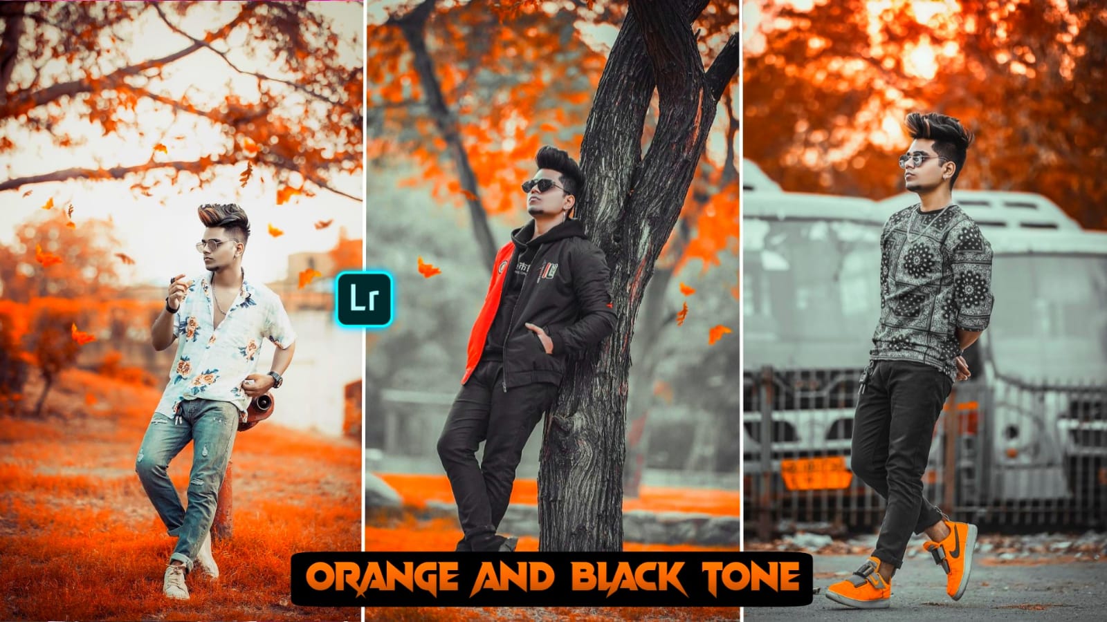 Black and Orange Lightroom Preset