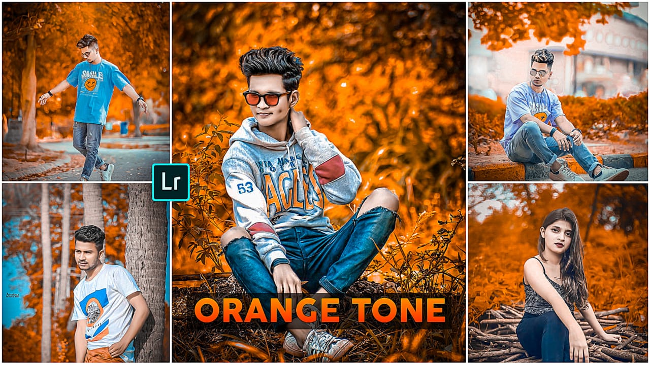 lightroom orange tone