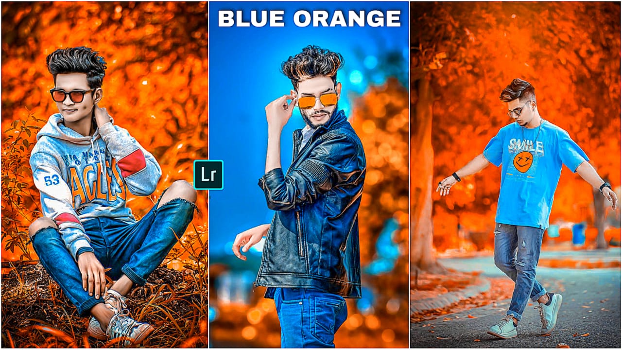 orange and blue preset