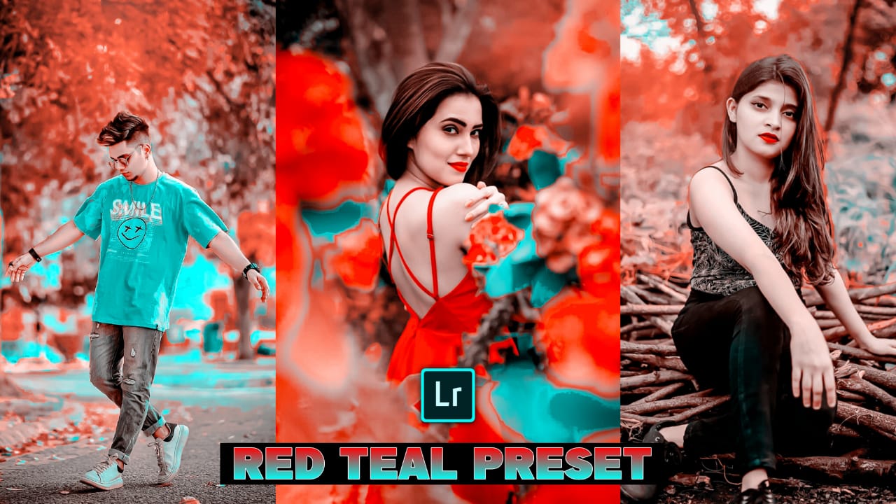 red and teal preset