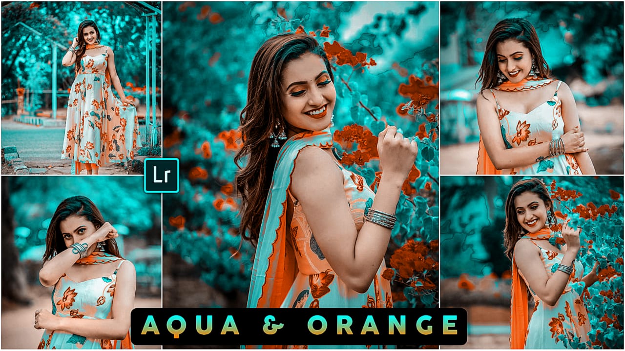 aqua and orange preset