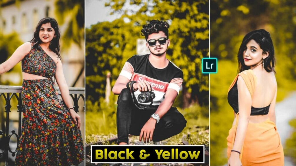 Black and Yellow Preset Lightroom Free to Use black and yellow preset