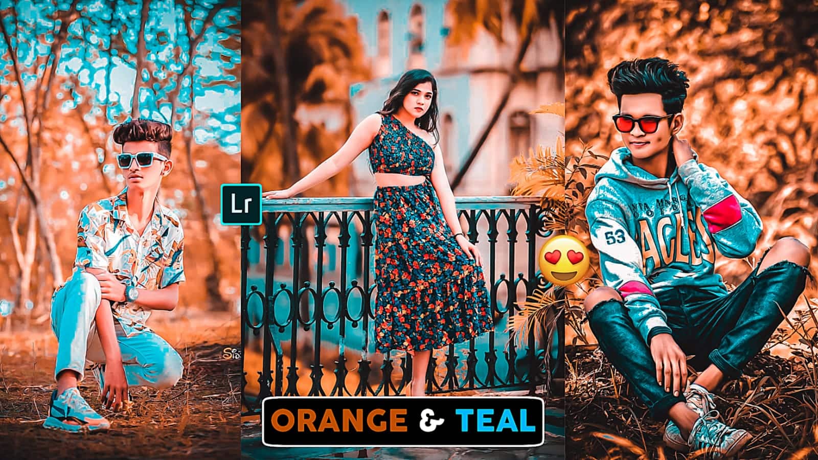 orange and teal preset