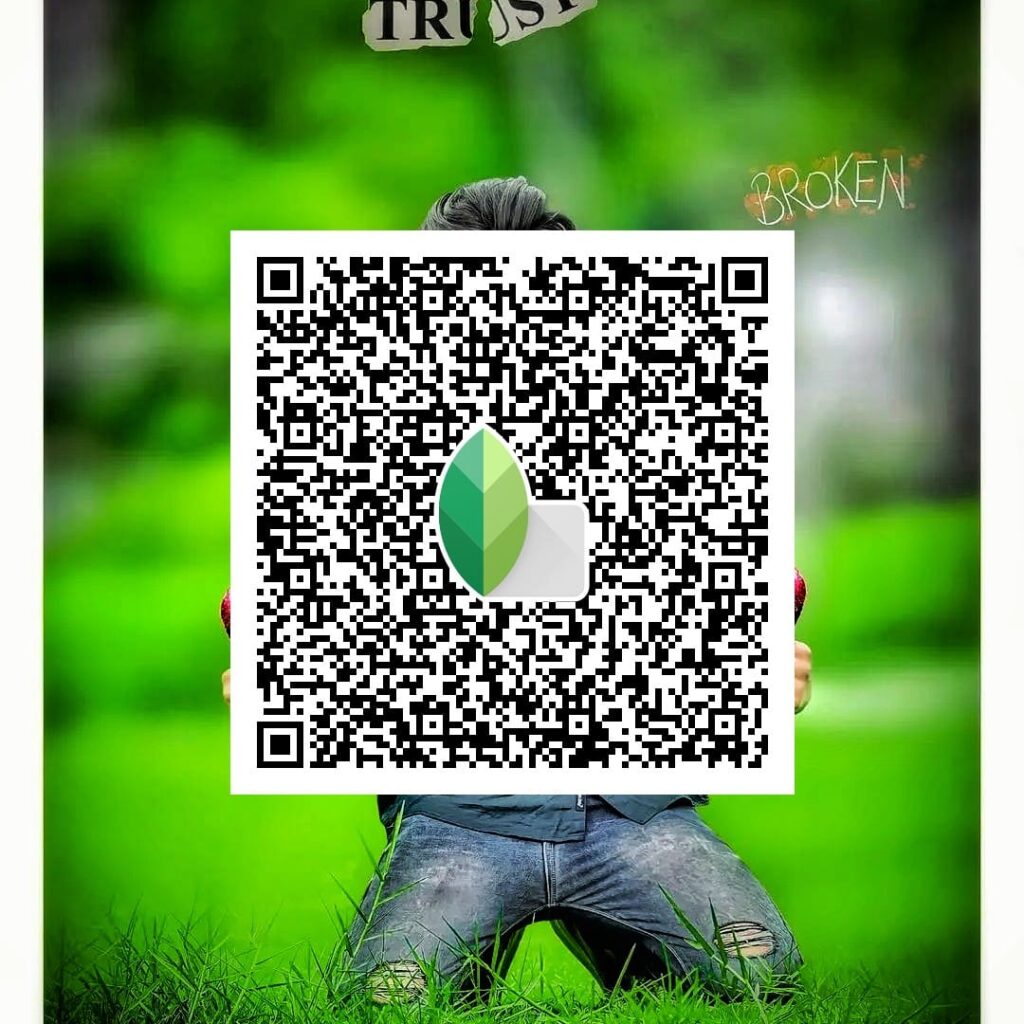 snapseed photo editing qr code