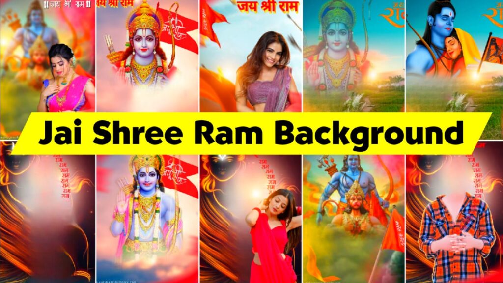 Jai shree ram photo editing background