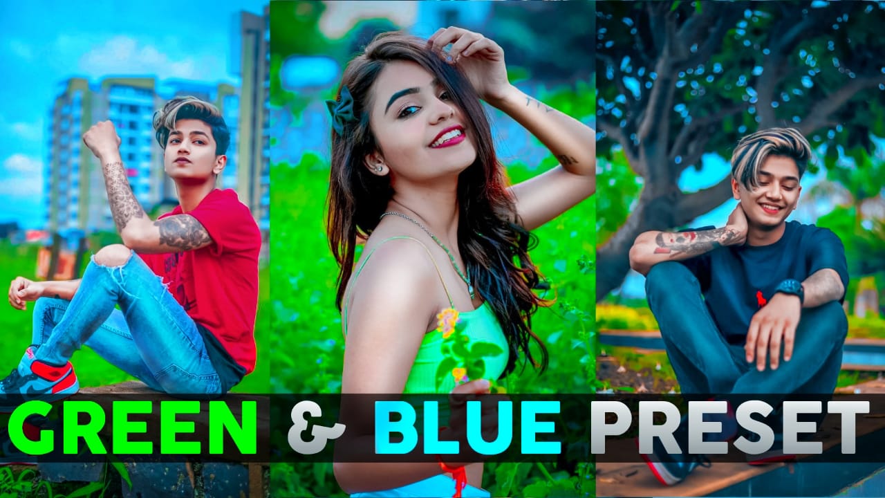 green and blue preset