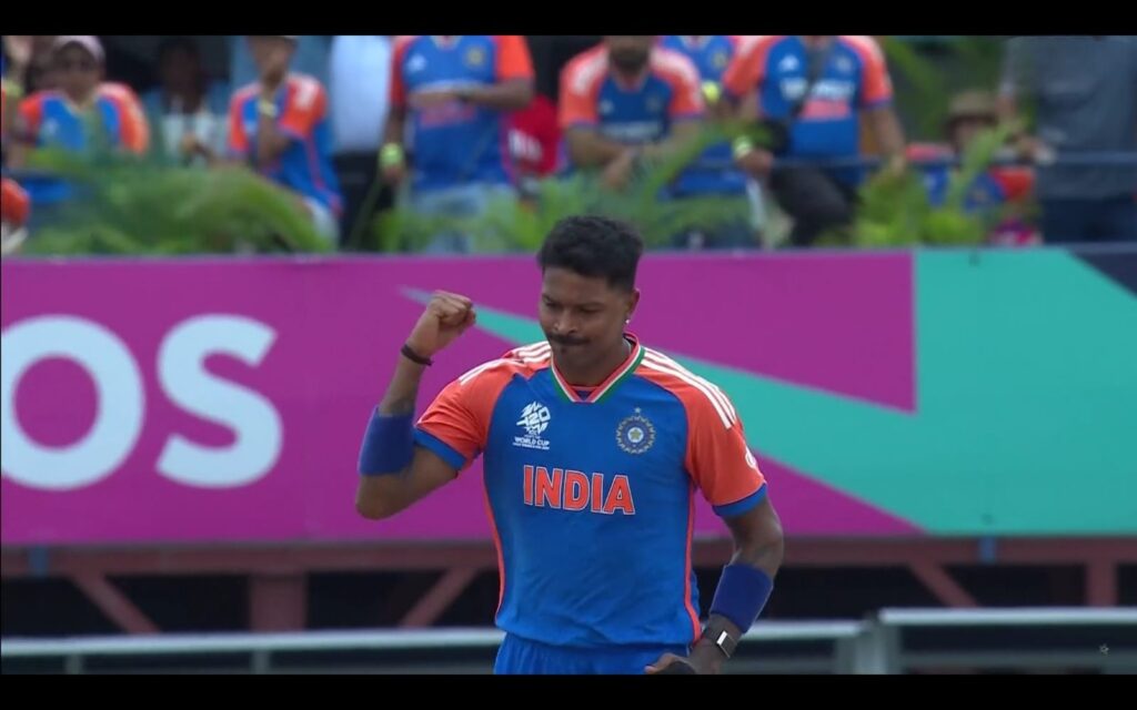 hardik pandya crying after india win