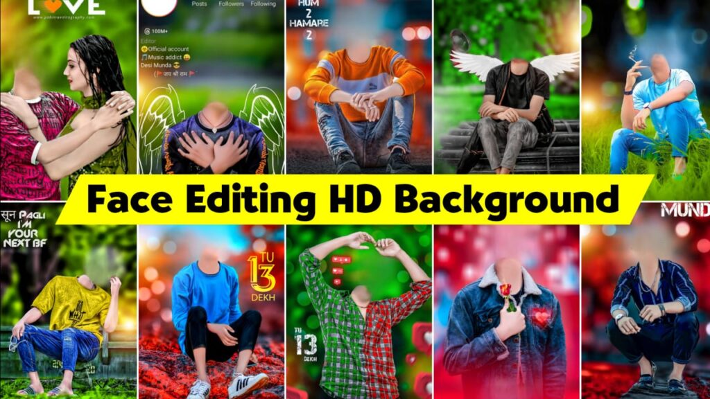 full screen ultra hd face editing background