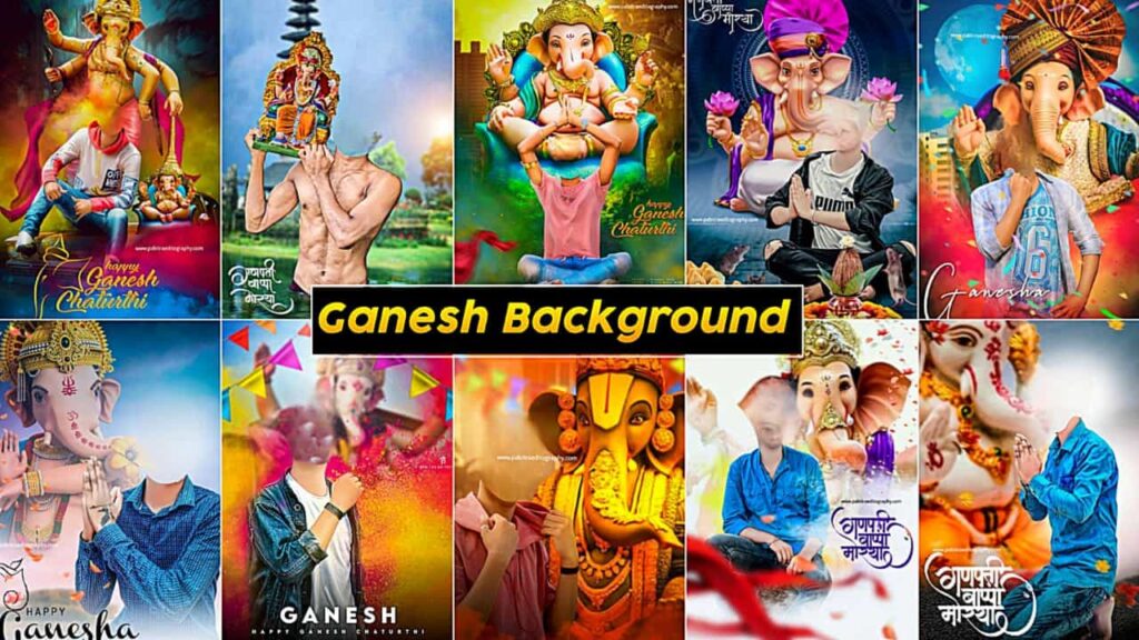 happy ganesh chaturthi photo editing background