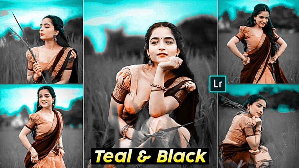 teal and black lightroom presets
