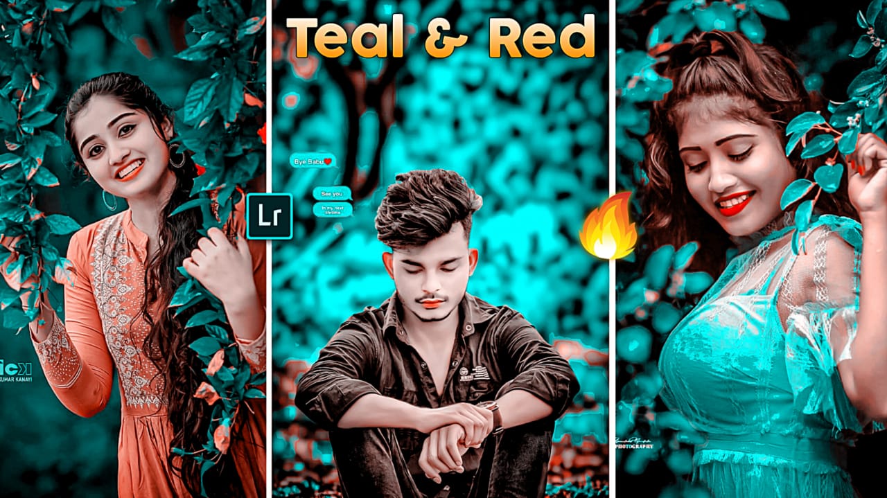 lightroom mobile teal and red preset