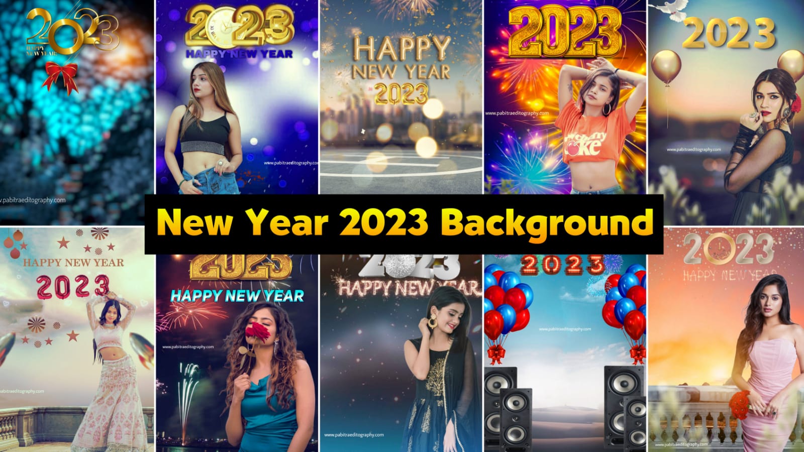 Happy New Year 2023 Photo Editing Background - PABITRA EDITOGRAPHY -