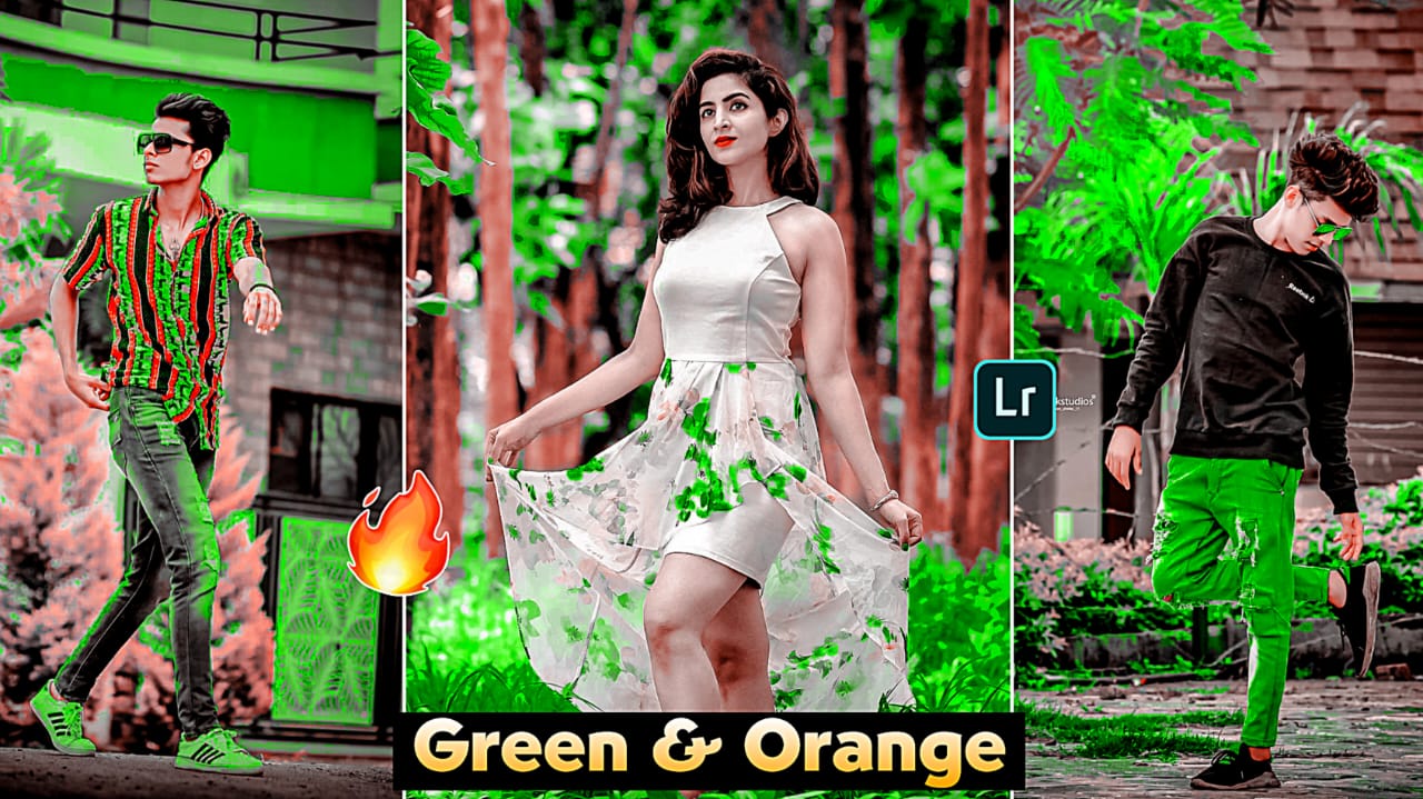 green and orange preset lightroom