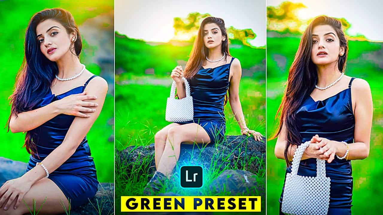 green lightroom preset