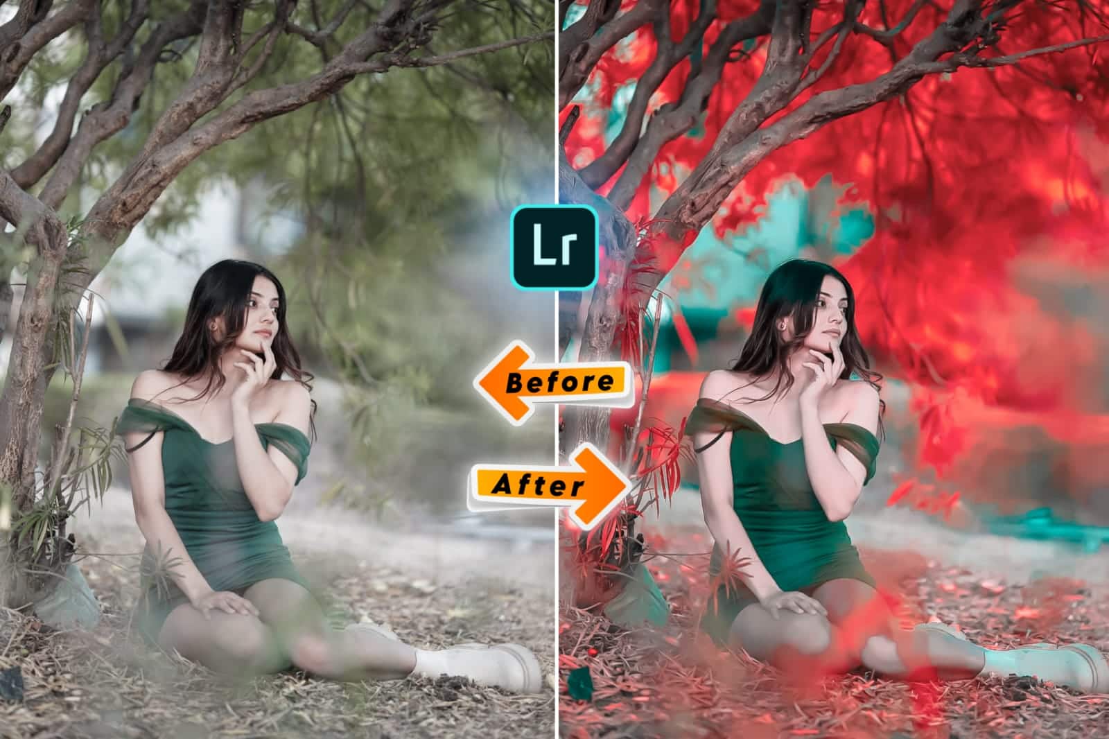 hd red tone lightroom preset