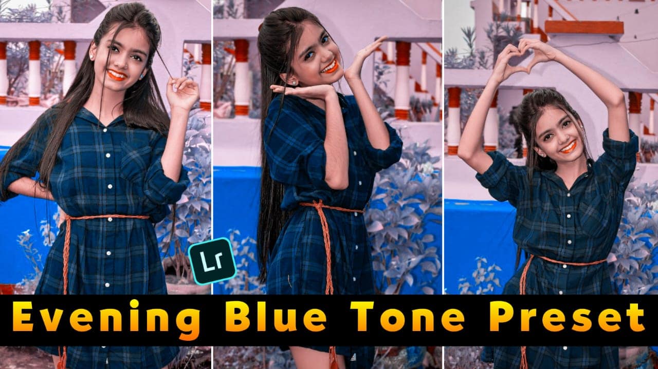 evening blue tone preset for lightroom