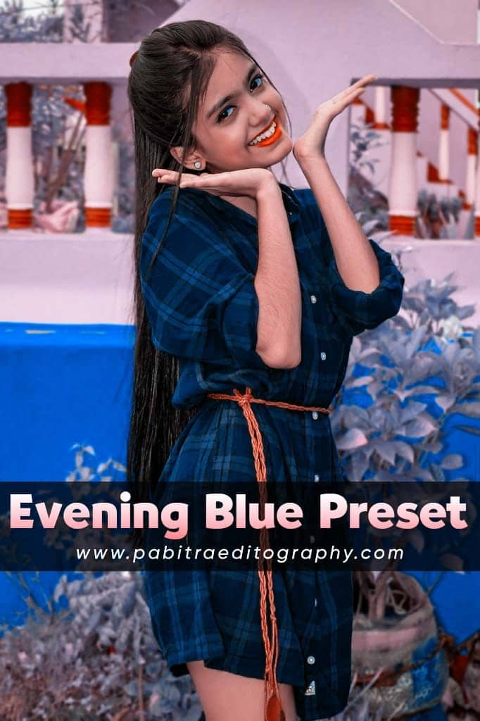 evening blue tone preset for lightroom