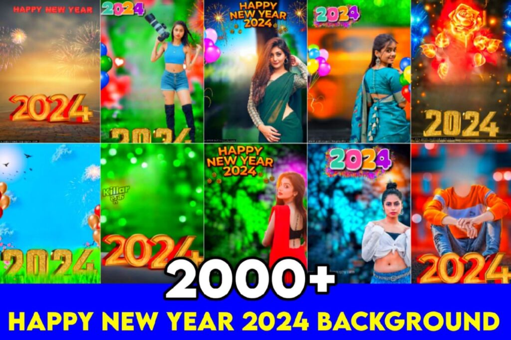 Happy New Year 2024 Photo Editing Background new year photo editing background 2024